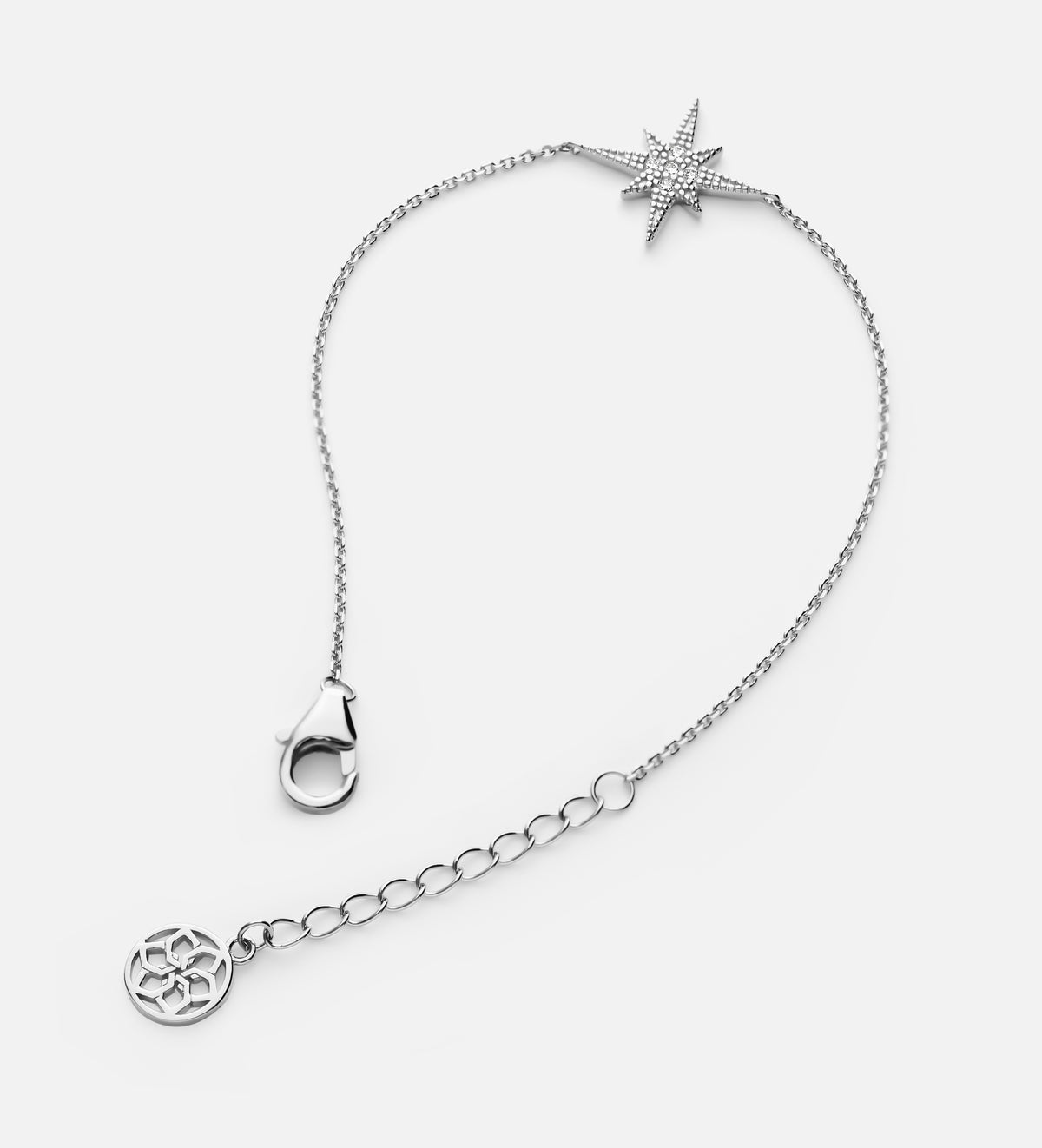 Starburst Bracelet in Rhodium Plating on 925 Silver - Ash & Harry