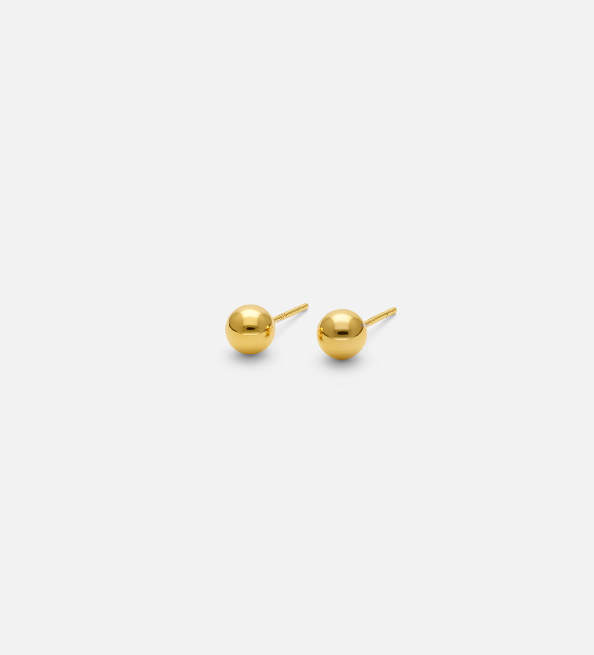 Bold Ball Studs in 18k Gold Plating on 925 Silver - Ash & Harry