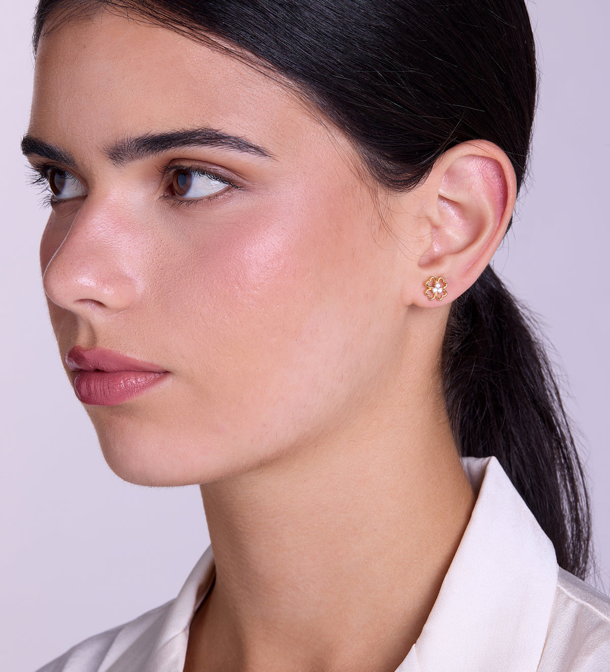Lucky Clover Earrings in 18k Gold Plating on 925 Silver - Ash & Harry