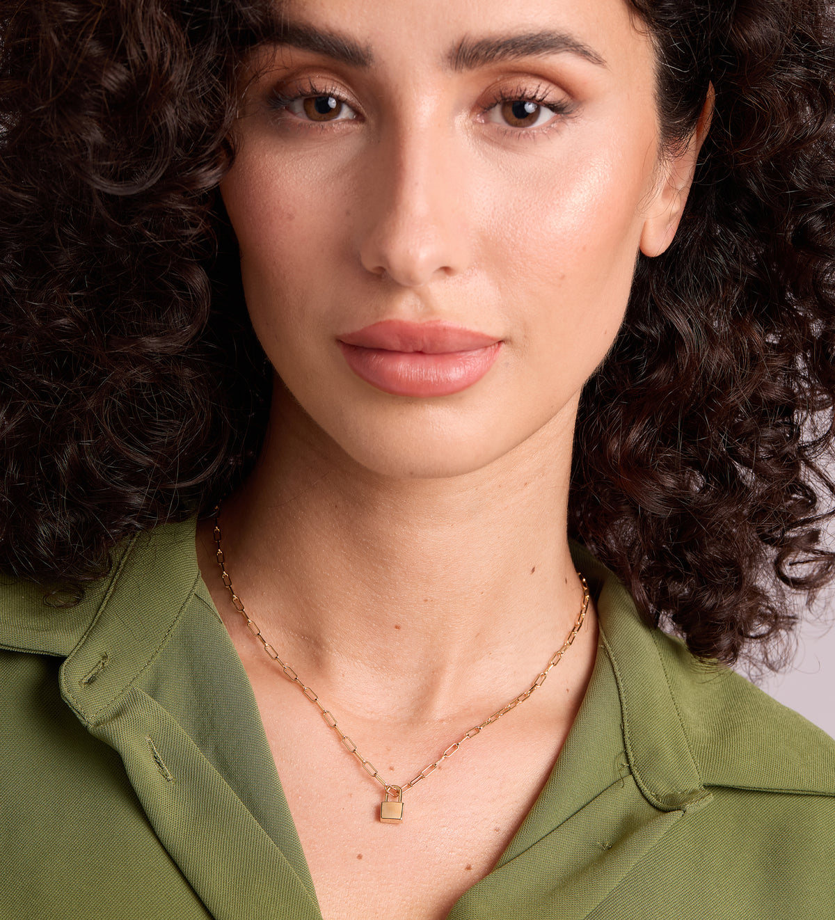Lock Necklace in 18k Gold Plating on 925 Silver - Ash & Harry