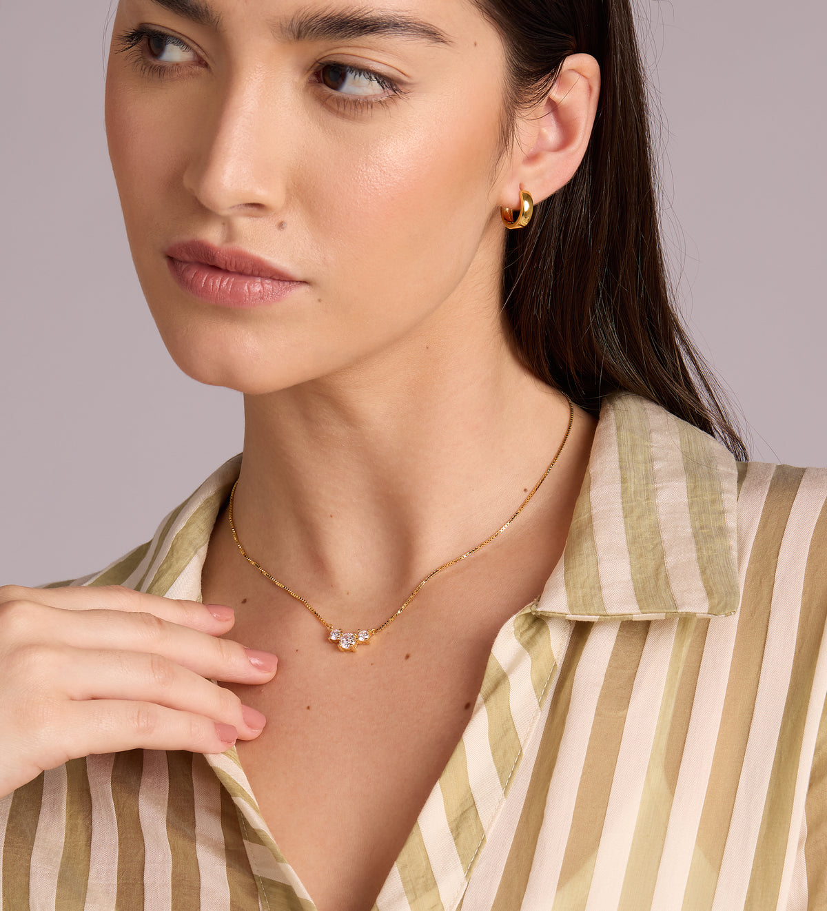 Bold Small Hoops in 18k Gold Plating on 925 Silver - Ash & Harry