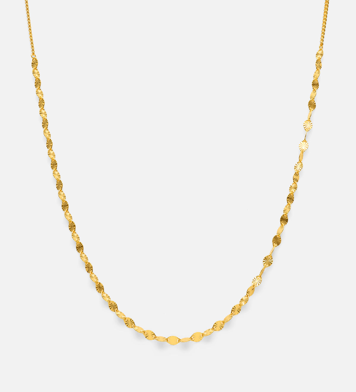 Flutter Chain Choker in 18k Gold Plating on 925 Silver - Ash & Harry