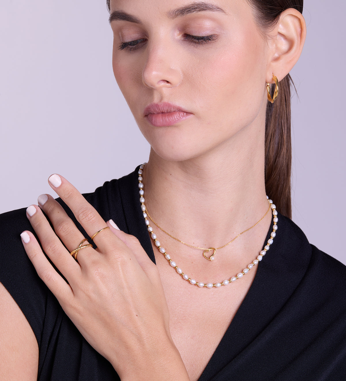 Thin Stacker Ring in 18k Gold Plating on 925 Silver - Ash & Harry