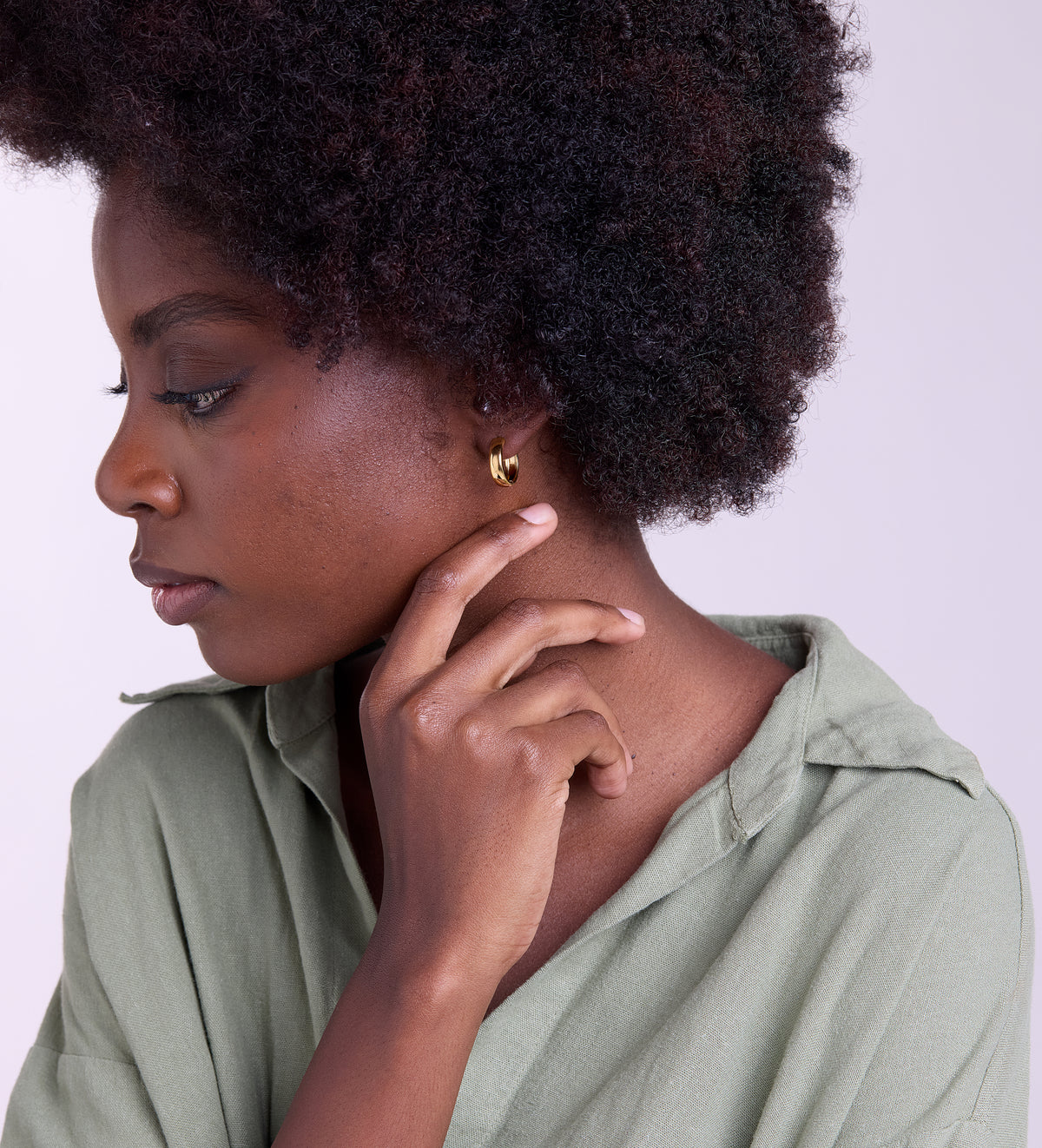 Bold Medium Hoops in 18k Gold Plating on 925 Silver - Ash & Harry