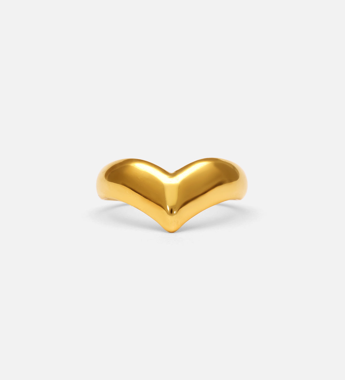 Bold Chevron Ring in 18k Gold Plating - Ash & Harry