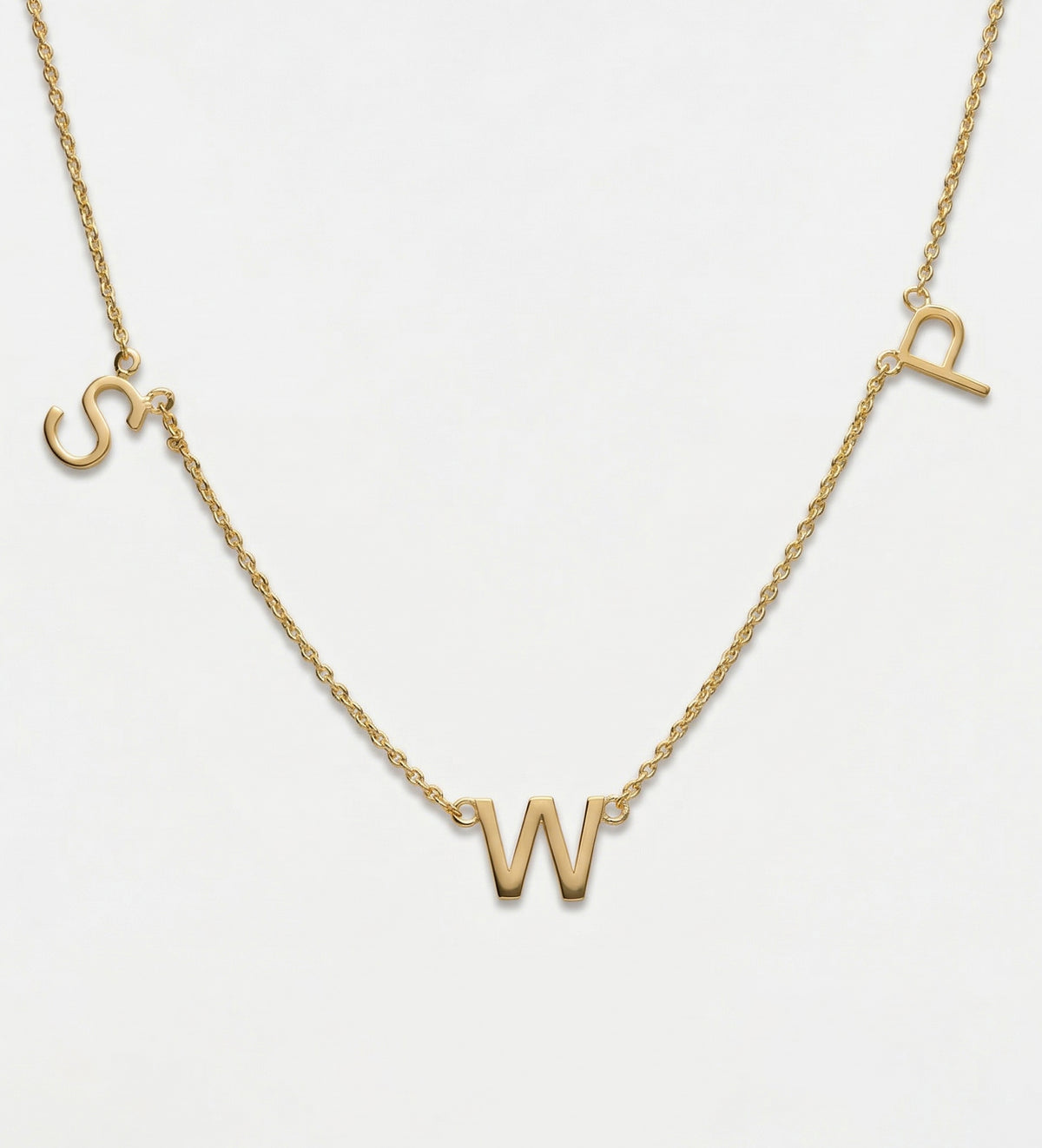 Eden Initial Necklace in 18K Gold Plating on 925 Silver - Ash & Harry