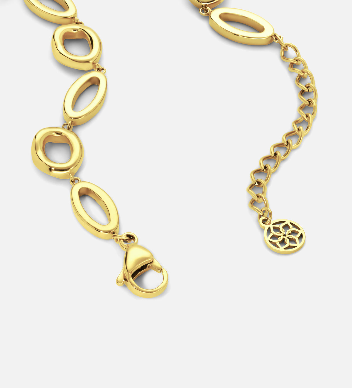 Fluid Pebble Necklace in Gold - Ash & Harry