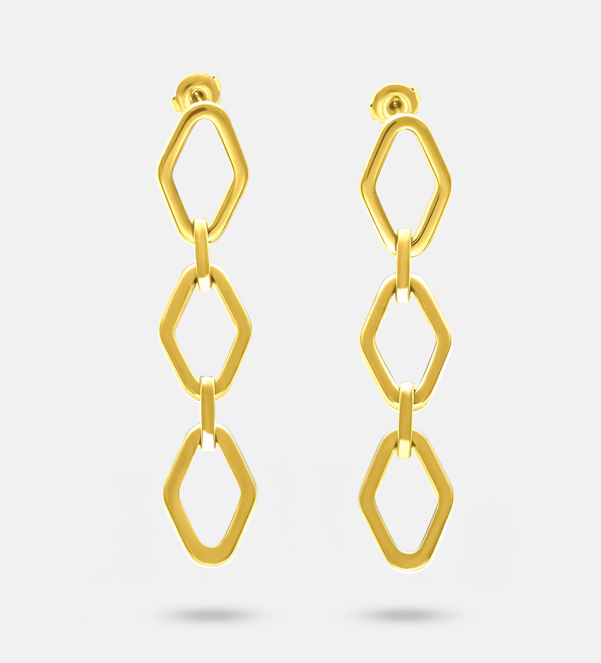 Geo Drop Earrings in Gold - Ash & Harry