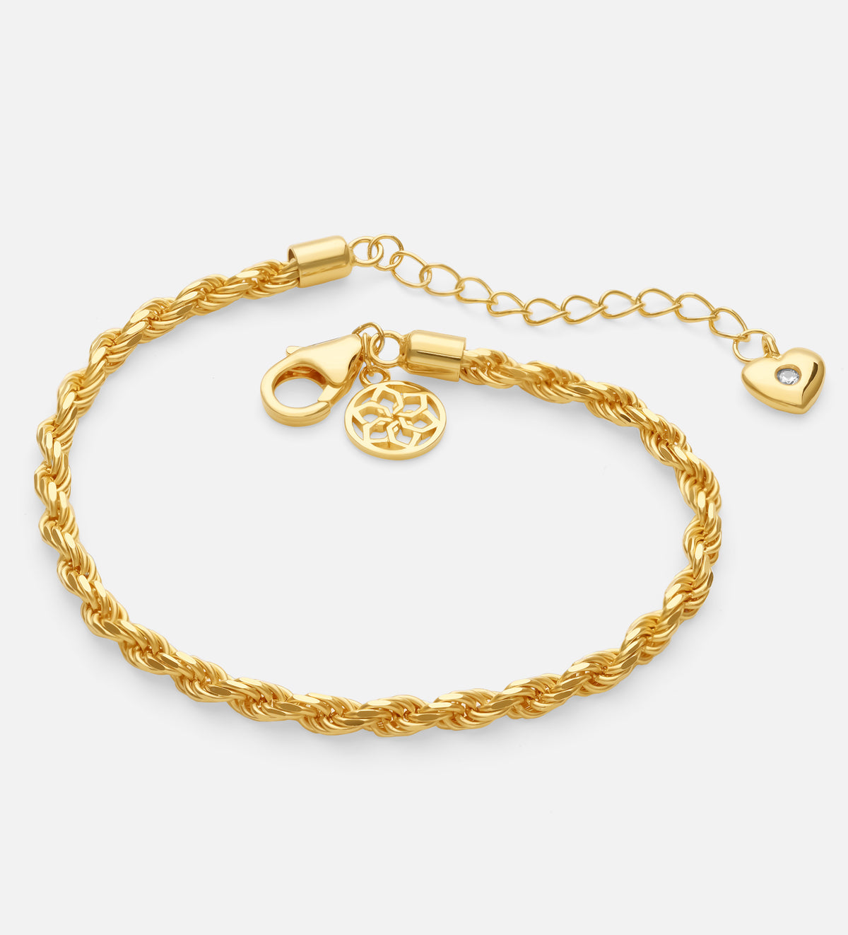 Rope Bracelet in 18k Gold Plating on 925 Silver - Ash & Harry