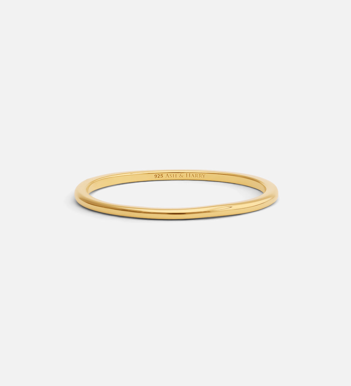 Thin Stacker Ring in 18k Gold Plating on 925 Silver - Ash & Harry