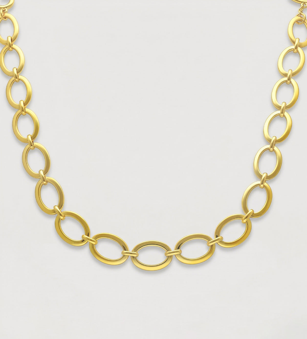 Oval Link Toggle Necklace in Gold - Ash & Harry