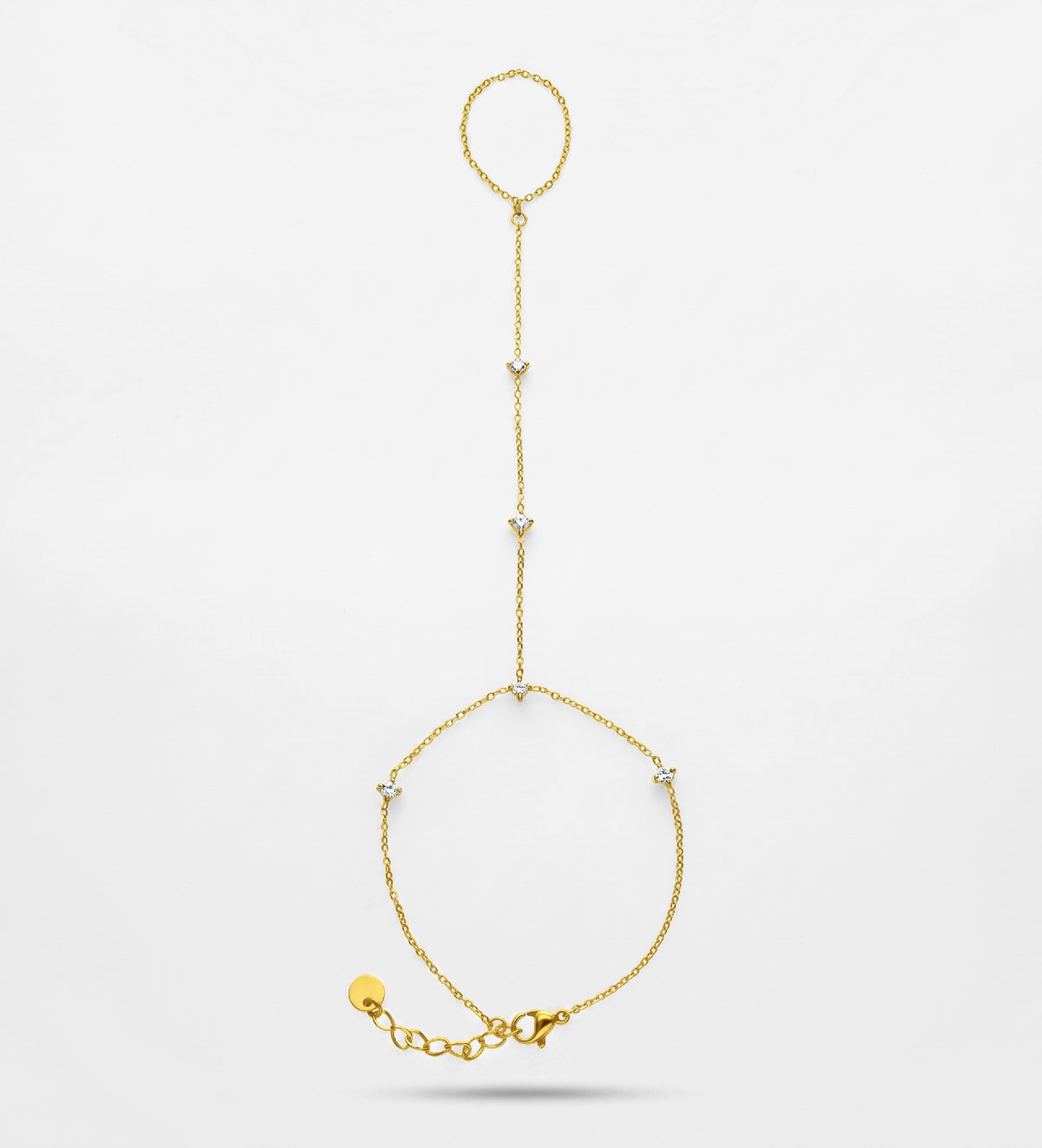 Rania Hand Chain in Gold - Ash & Harry