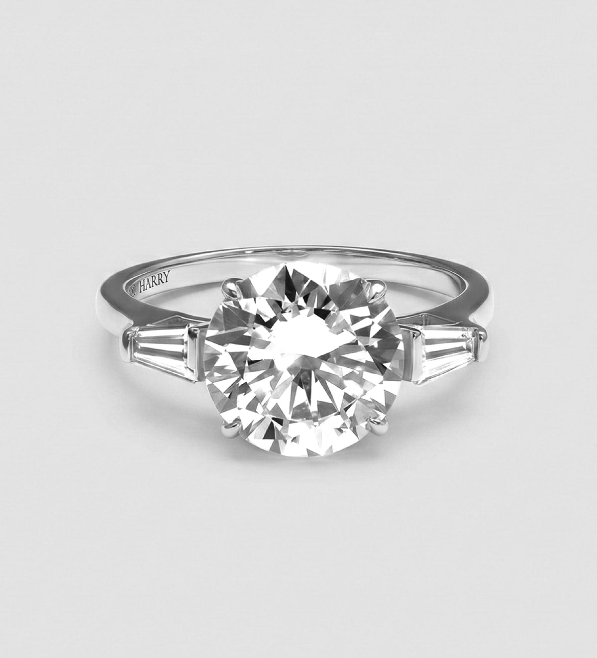 Regal Solitaire Ring In 925 Silver High Quality Simulated Diamonds - Ash & Harry