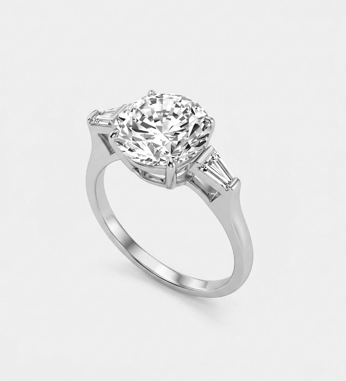 Regal Solitaire Ring In 925 Silver High Quality Simulated Diamonds - Ash & Harry