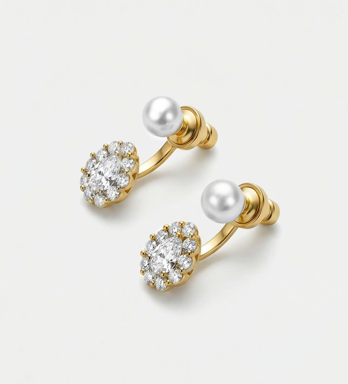 Twice As Nice Pearl Drops with Pearl and Simulated Diamonds - Ash & Harry
