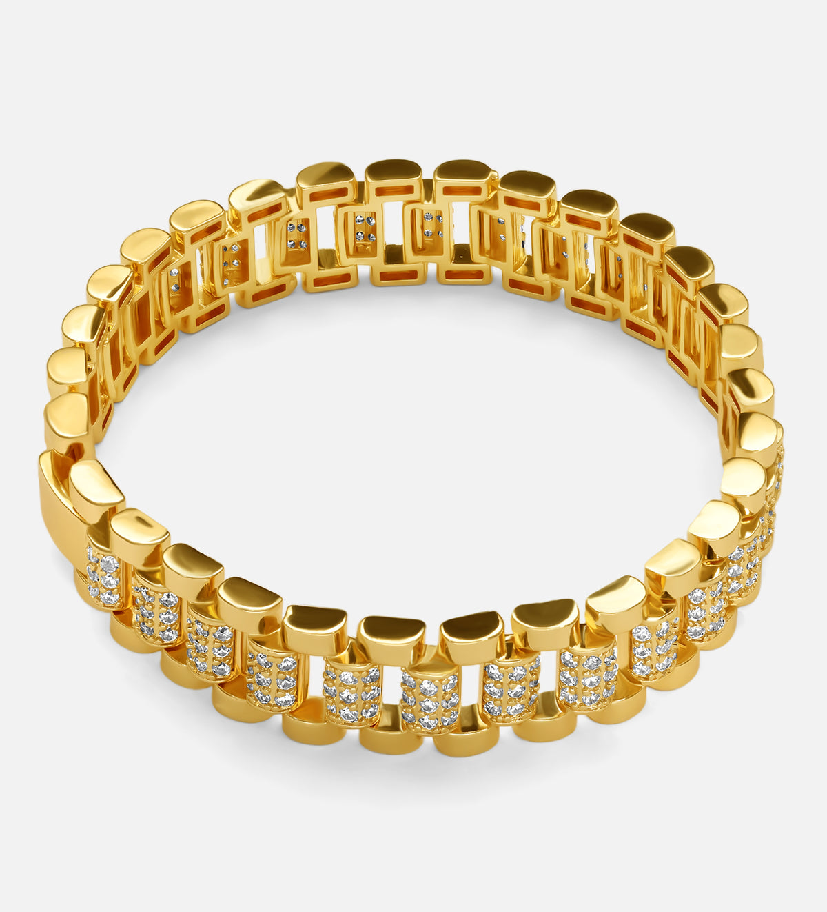 Watch Band Pave Link Bracelet - Ash & Harry