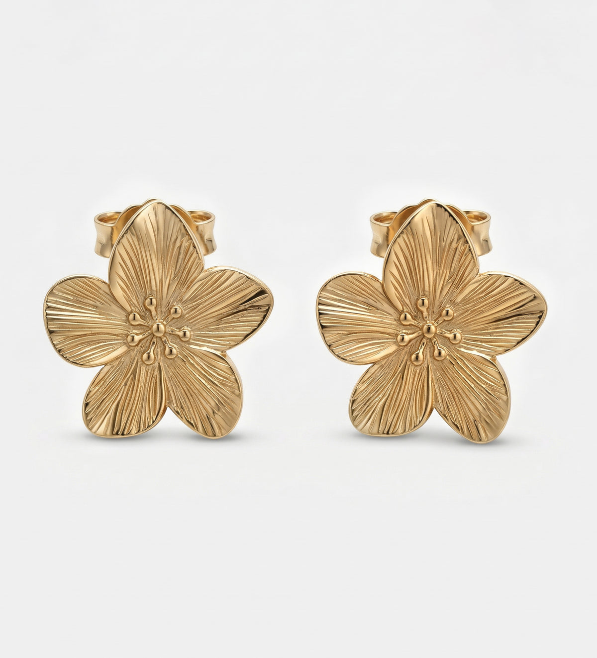 Gold Petal Earrings - Ash & Harry