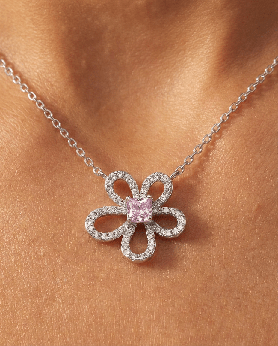 Blush Petal Full Set in Silver - 2 Items - Ash & Harry