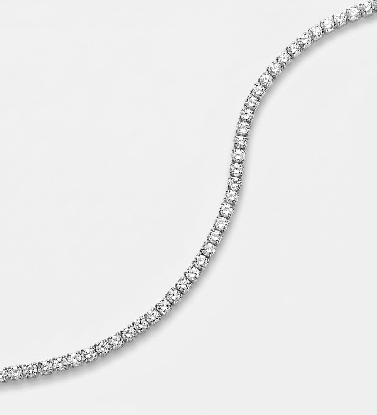 Tennis Bracelet in Rhodium Plating on 925 Silver - 2mm - Ash & Harry