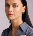 Classic Large Hoops in Rhodium Plating on 925 Silver - Ash & Harry