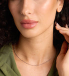 Twist Chain Necklace in Rhodium Plating on 925 Silver - Ash & Harry
