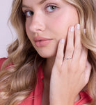 Thin Stacker Ring in Rhodium Plating on 925 Silver - Ash & Harry