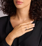 Trio Band Stacker Ring in Rhodium Plating on 925 Silver - Ash & Harry