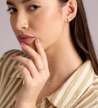 Classic Huggie Hoops in Rhodium Plating on 925 Silver - Ash & Harry