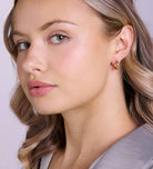 Tube Medium Hoops in 18k Gold Plating on 925 Silver - Ash & Harry