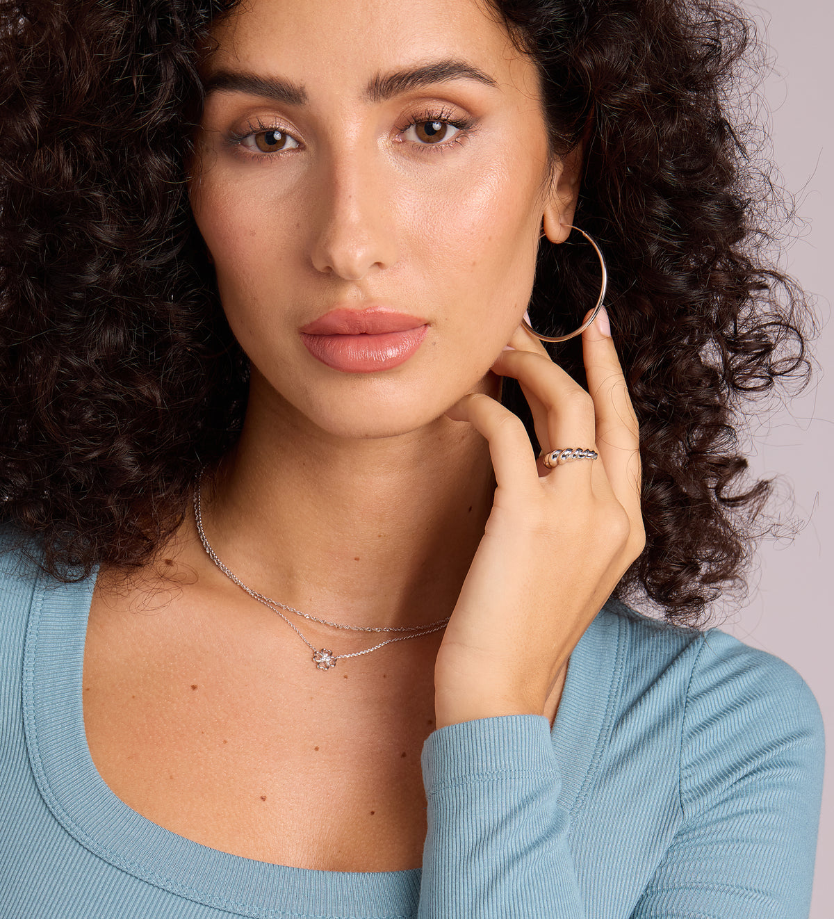Lucky Clover Necklace in Rhodium Plating on 925 Silver - Ash & Harry