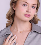 Solitaire Pendant Necklace in 18k Gold Plating on 925 Silver - Ash & Harry