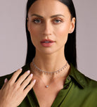 Solitaire Pendant Necklace in Rhodium Plating on 925 Silver - Ash & Harry