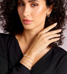 Pearl Beaded Bracelet in Rhodium Plating on 925 Silver - Ash & Harry