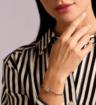 Knot Cuff Bracelet in Rhodium Plating on 925 Silver - Ash & Harry