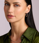 Twisted Hoop Earrings in Rhodium Plating on 925 Silver - Ash & Harry