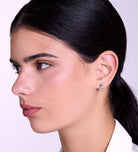 Bold Huggie Hoops in Rhodium Plating on 925 Silver - Ash & Harry