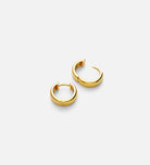 Bold Small Hoops in 18k Gold Plating on 925 Silver - Ash & Harry