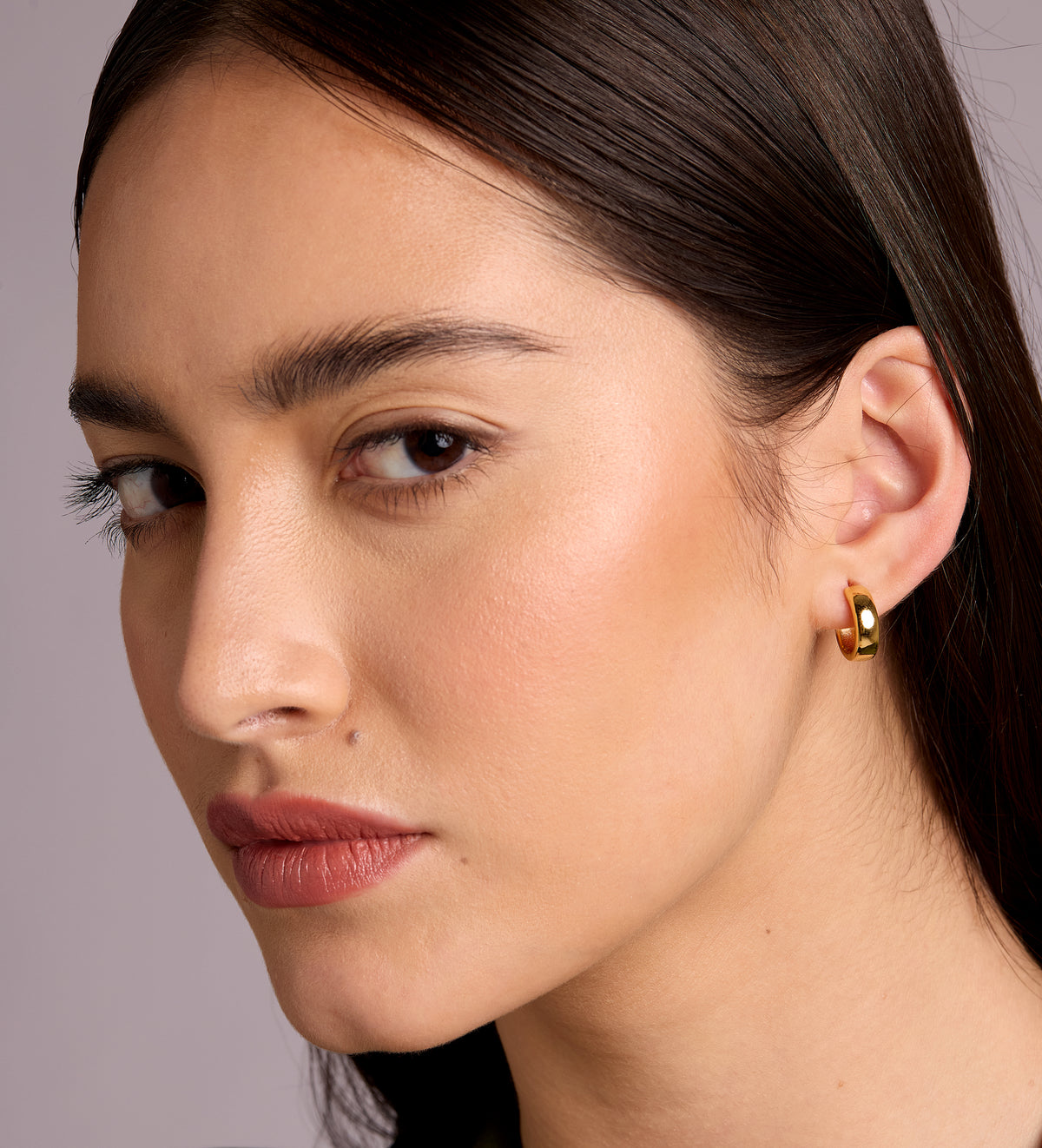 Bold Small Hoops in 18k Gold Plating on 925 Silver - Ash & Harry