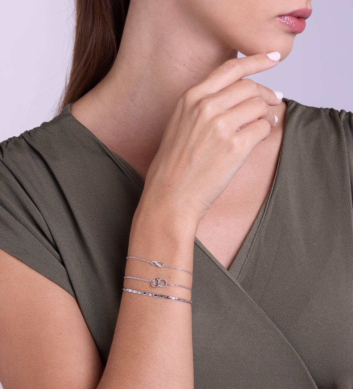 Anchor Chain Bracelet in Rhodium Plating on 925 Silver - Ash & Harry
