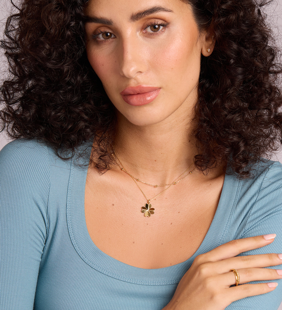 Dotted Chain Necklace in 18k Gold Plating on 925 Silver - Ash & Harry