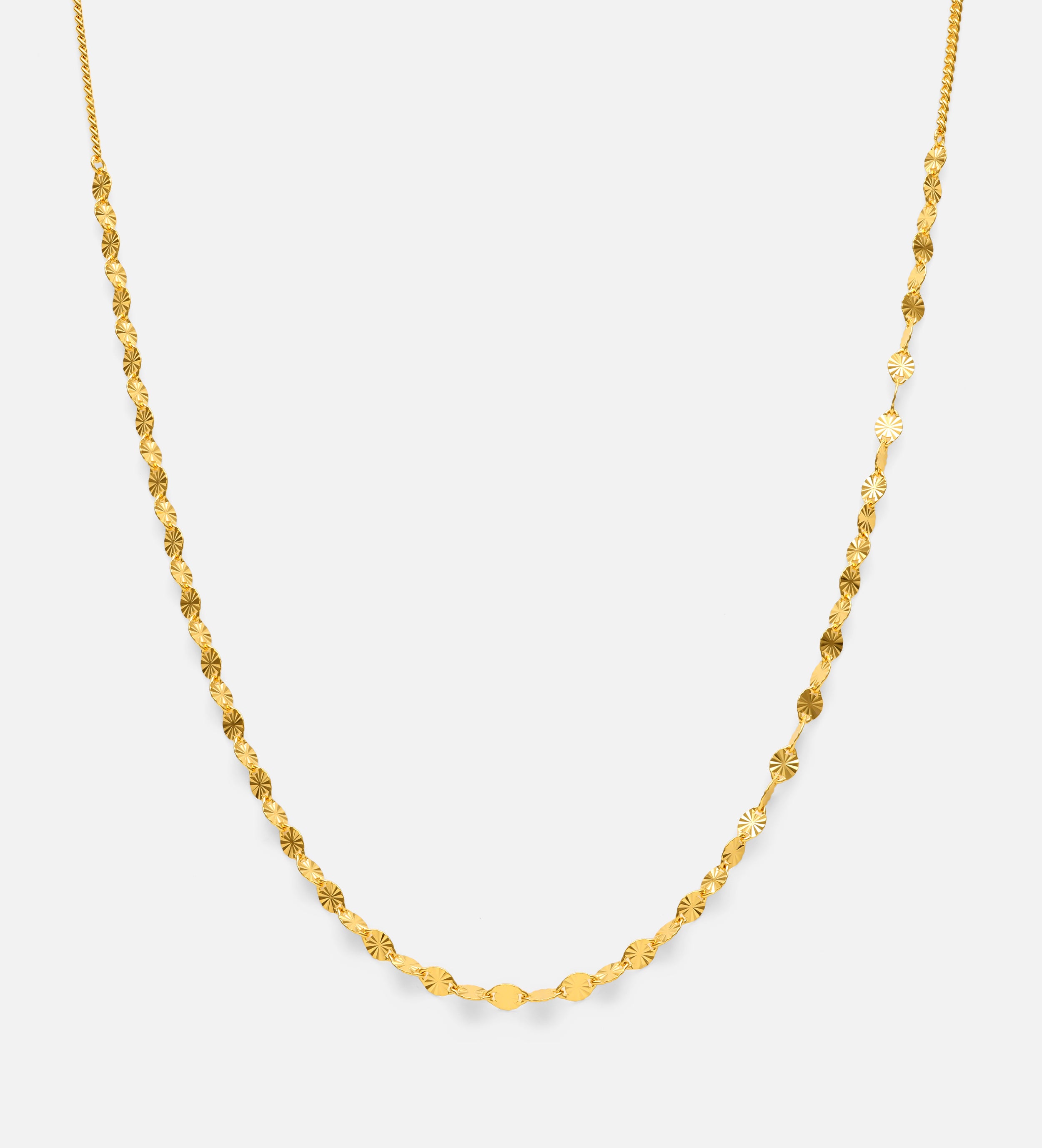 Flutter Chain Choker in 18k Gold Plating on 925 Silver - Ash & Harry