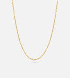 Figaro Chain Necklace in 18k Gold Plating on 925 Silver - Ash & Harry