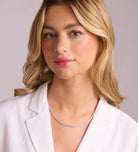 Tennis Necklace in Rhodium Plating on 925 Silver - Ash & Harry