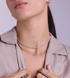 Tennis Necklace in Rhodium Plating on 925 Silver - Ash & Harry