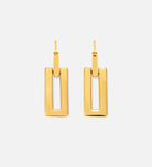 Rectangle Drop Earrings in 18k Gold Plating on 925 Silver - Ash & Harry