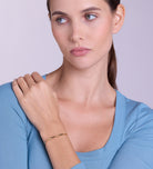Ripple Wave Cuff Bracelet in 18k Gold Plating on 925 Silver - Ash & Harry