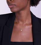 Round Pave Cluster Necklace in 18k Gold Plating on 925 Silver - Ash & Harry