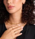 Textured Triple Stacking Ring in 18k Gold Plating on 925 Silver - Ash & Harry