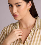Trio Band Stacker Ring in 18k Gold Plating on 925 Silver - Ash & Harry