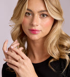 Pave Flower Ring in 18k Gold Plating on 925 Silver - Ash & Harry